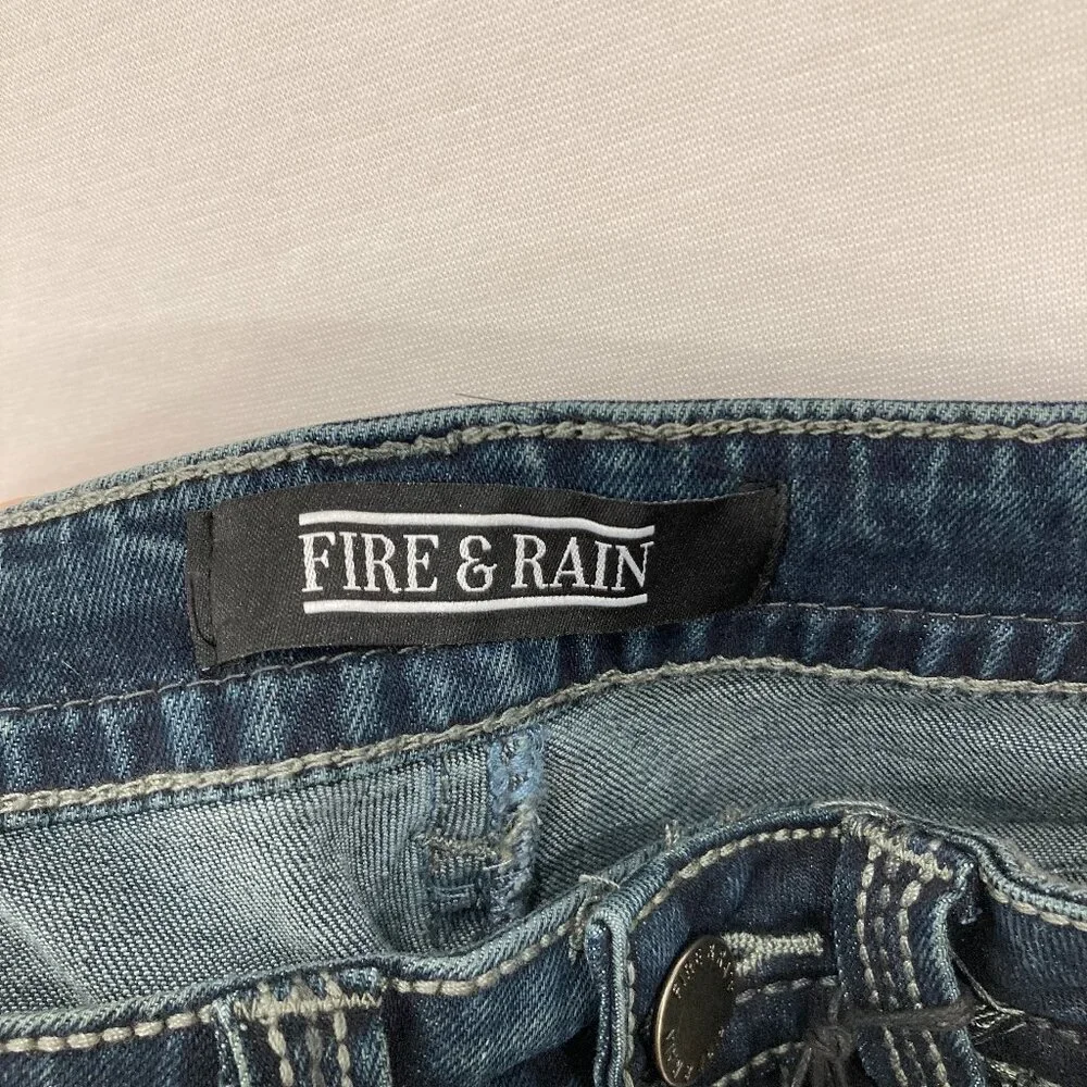 New Fire &‎ Rain Jeans Mens size 30x30 Stretch Slim Fit Light Distressed